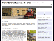 Tablet Screenshot of oxfordshiremuseums.org